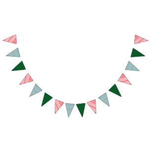 Holiday Mid Mod Triangle Bunting Banner
