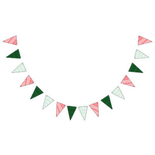 Holiday Mid Mod Triangle Bunting Banner