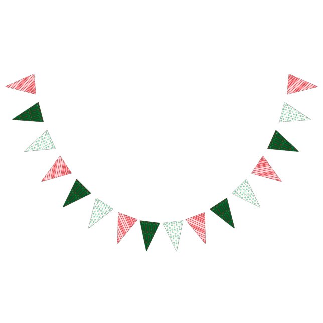 Holiday Mid Mod Triangle Bunting Banner (All)
