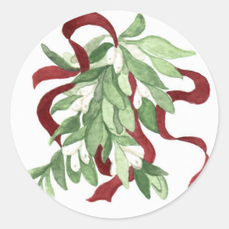 Holiday Mistletoe Envelope Seal