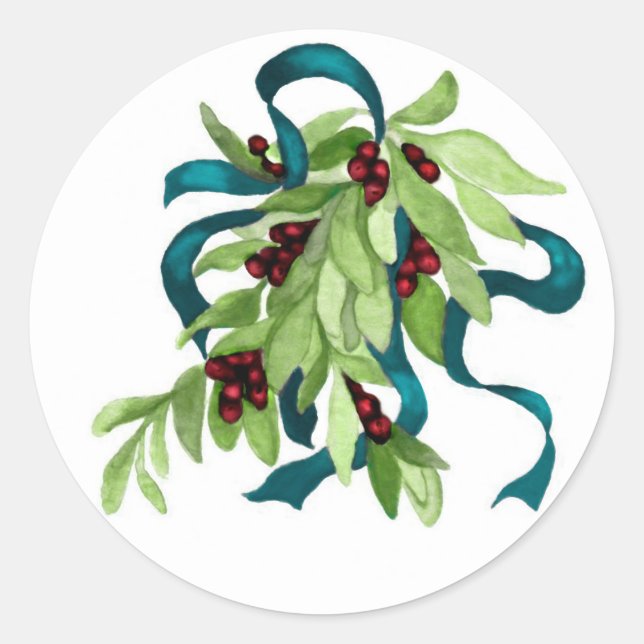 Holiday Mistletoe Envelope Seal for Amy (Front)