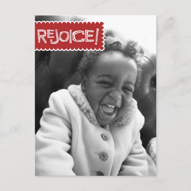 Holiday Mistletoe Photo Postcard (Front)