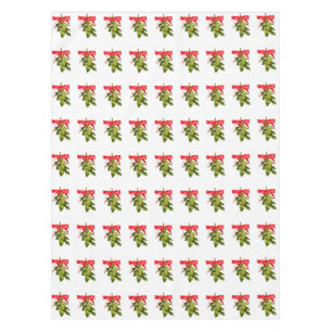 holiday mistletoe tablecloth