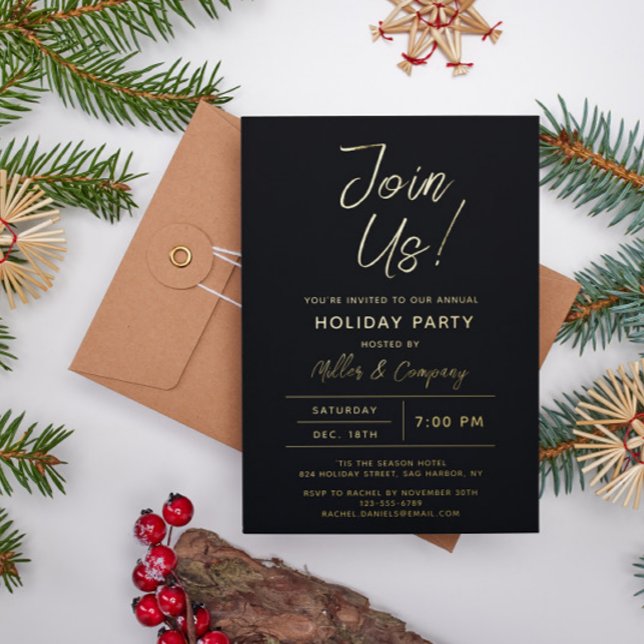 Holiday Modern Chic Corporate Christmas Party (Creator Uploaded)