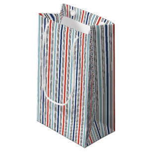 Holiday Modern Stripes Gift Bag