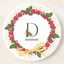 Holiday Monogram Initial D Personalised