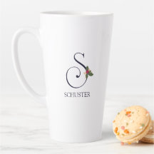 Holiday Monogram Initial S and Name