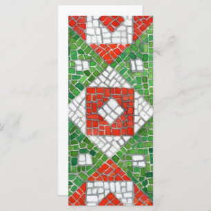 HOLIDAY MOSAIC 4x9 Flat Card / Vertical
