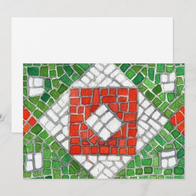 HOLIDAY MOSAIC 5x7 Flat Card / Horizontal (Front/Back)