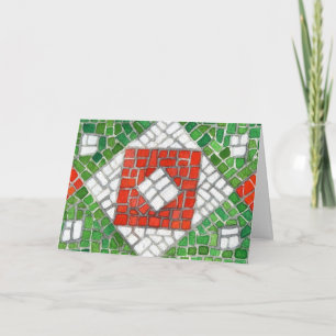 HOLIDAY MOSAIC Christmas Card / Horizontal