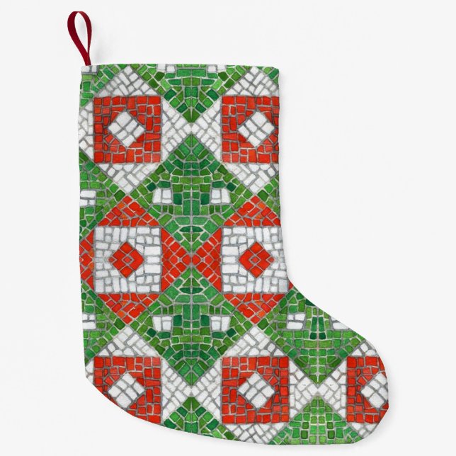 HOLIDAY MOSAIC Christmas Stocking II / Small (Front)