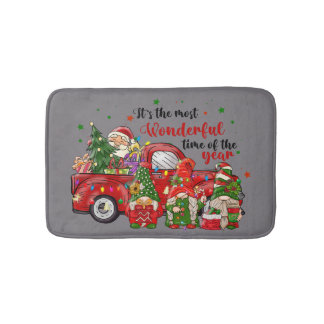Holiday Most Wonderful Time Of The Year Bath Mat