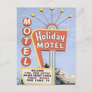 Holiday Motel  Las Vegas Postcard
