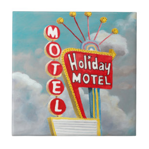 Holiday Motel Sign Tile
