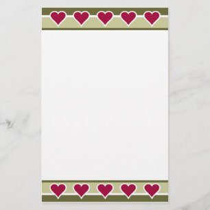 Holiday Motif stationary, customizable Stationery