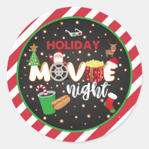 Holiday Movie Night Sticker