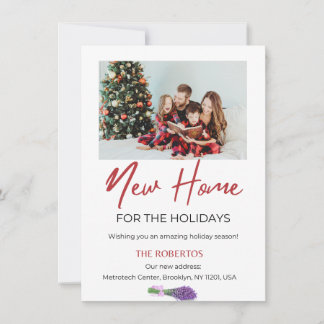 Holiday Moving Announcement | New Home For Holiday