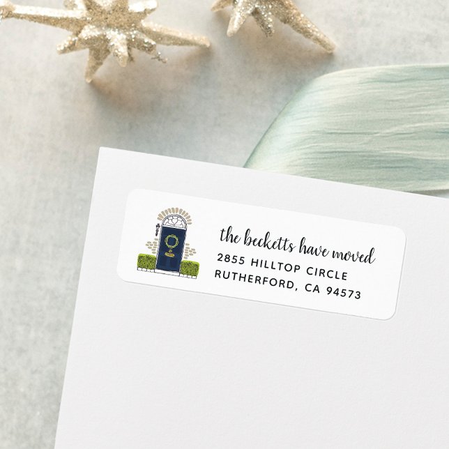 Holiday Moving Announcement Return Address Label (Creator Uploaded)