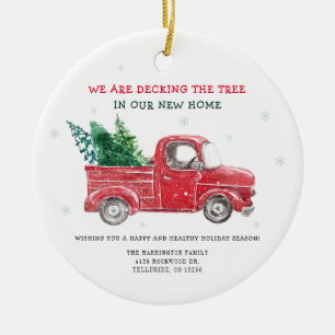 Holiday Moving Announcement We've Moved Tree Ceramic Tree Decoration