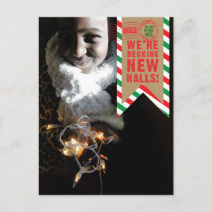 Holiday Moving Deck New Halls Postcard
