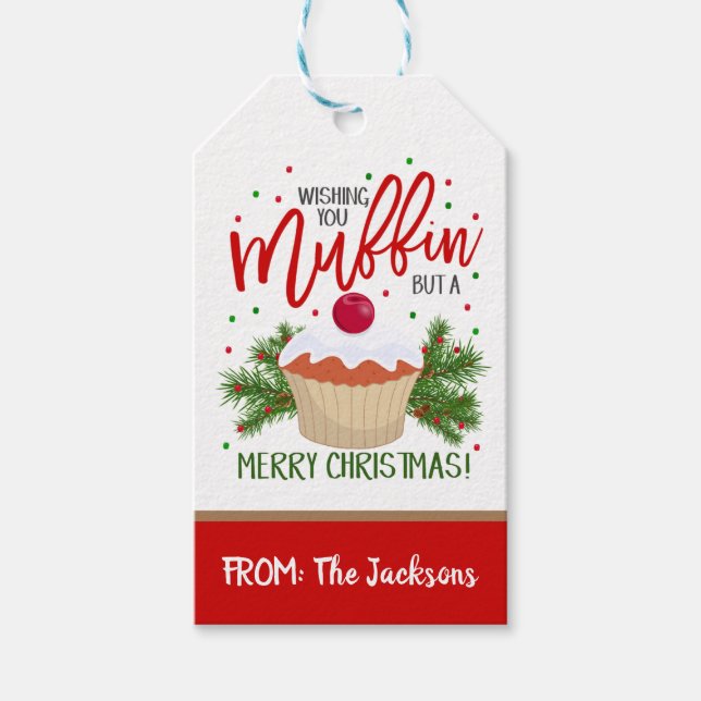 Holiday Muffin Gift Tag (Front)
