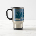 Holiday Mug Coffee Cup Festive Blue Christmas Cup<br><div class="desc">Christmas Cups / Mugs Decor Blue Holiday Tree Gifts Classic Blue Christmas Coffee Mugs Glasses & Cups for Men Women Kids Home & Office Original Stylish Nondenominational Holiday Cups Mugs & Glasses Christmas / Hanukkah Holiday Tree Gifts Cups & Mugs Travel Mugs Blue Christmas Beer Mugs Design by Kim Hunter....</div>