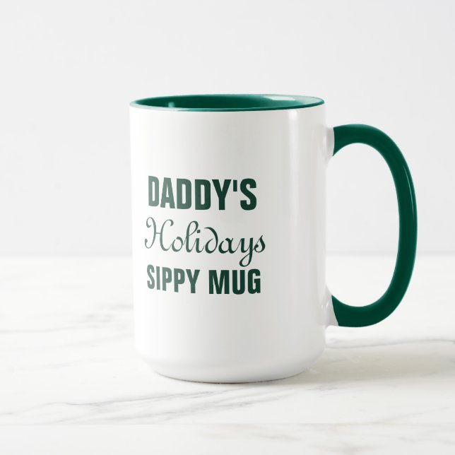 Holiday mug - customisable text (Right)