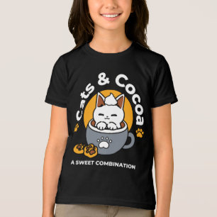 Holiday Mug Design with Cosy Cat and Paw Cookies Tri-Blend Shirt