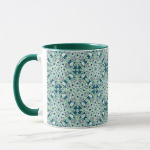 Holiday mug green boho