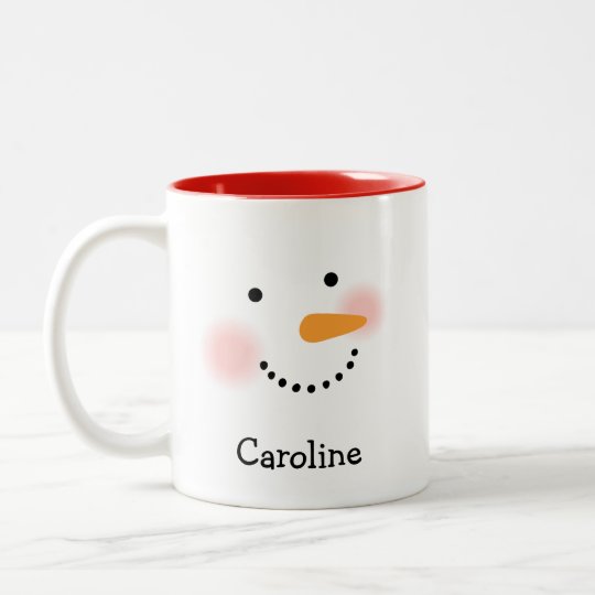 Holiday Mug | Snowman Face Mug for Her
