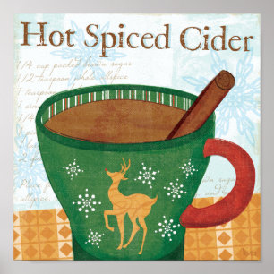 Holiday Mug with Hot Spiced Cider Poster