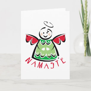 Holiday Namaste Angel Card