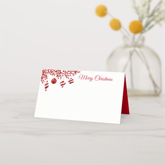 Holiday Name Place Card (Front)