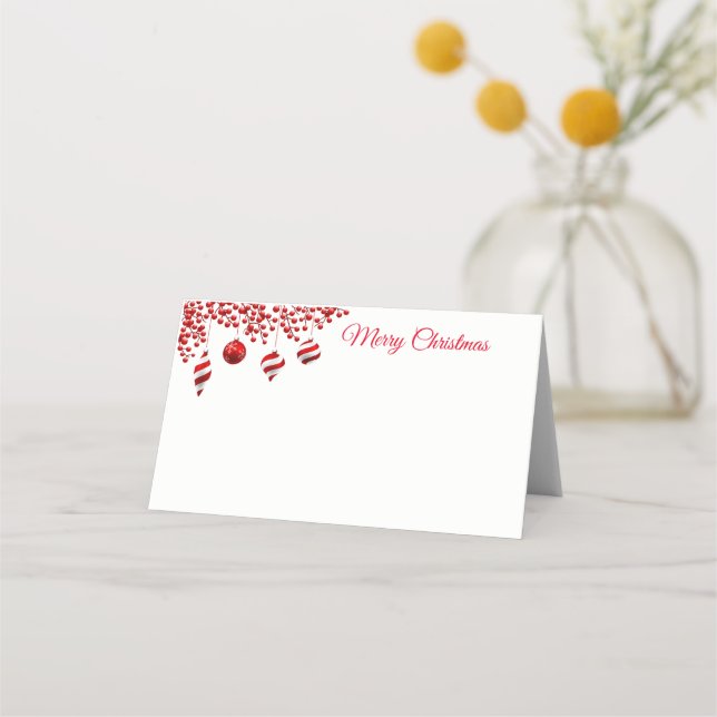 Holiday Name Place Card (Front)