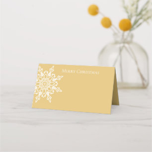 Holiday Name Place Card-Snowflake Card