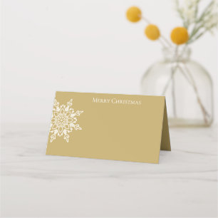 Holiday Name Place Card-Snowflake Card