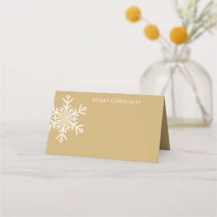 Holiday Name Place Card-Snowflake Place Card