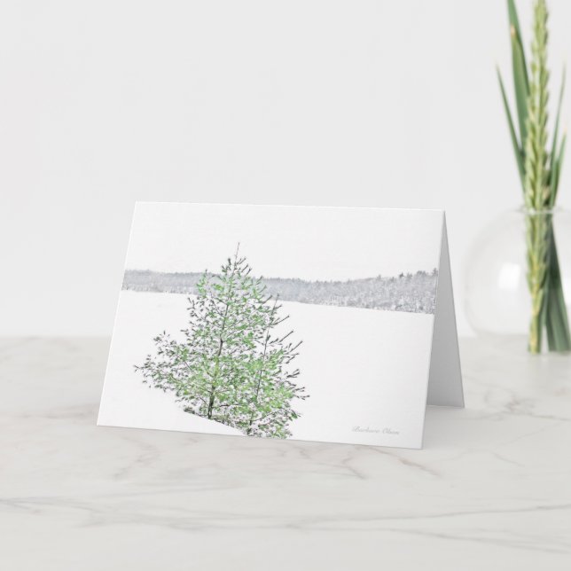 ** Holiday: Nature: Live each Season: Walden Pond Holiday Card (Front)