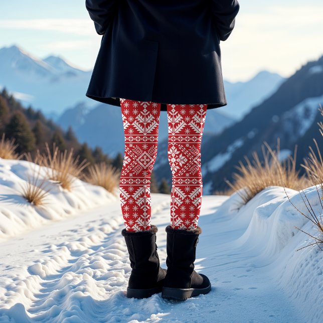 Holiday Nordic Sweater Pattern Leggings (Creator Uploaded)