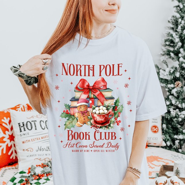 Holiday North Pole Book Club Christmas  T-Shirt (Creator Uploaded)