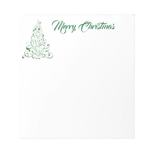Holiday Notepad-Fancy Tree Notepad (Front)
