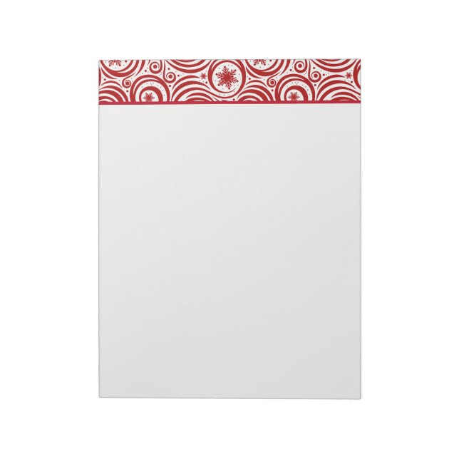 Holiday Notepad-Snowflakes Notepad (Rotated)