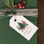 Holiday Nutcracker Christmas Gift Tags<br><div class="desc">These cute and unique holiday nutcracker gift tags feature hand-painted watercolor nutcracker toy soldiers,  a beautiful Christmas tree,  and text for personalising your name and year. The back includes a whimsical pattern. Find matching items in the Christmas Holiday Nutcracker Collection.</div>