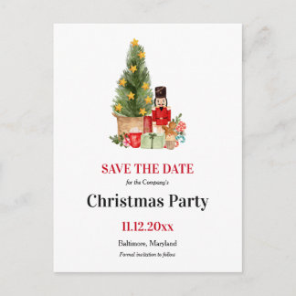 Holiday Nutcracker | Christmas Party Save The Date Announcement Postcard