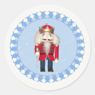 Holiday Nutcracker Classic Round Sticker