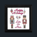 Holiday Nutcracker Lets Go Nuts Gift Box<br><div class="desc">You are viewing The Lee Hiller Design Collection. Apparel,  Gifts & Collectibles  Lee Hiller Photography or Digital Art Collection. You can view her Nature photography at http://HikeOurPlanet.com/ and follow her hiking blog within Hot Springs National Park.</div>
