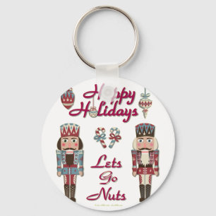 Holiday Nutcracker Lets Go Nuts Key Ring