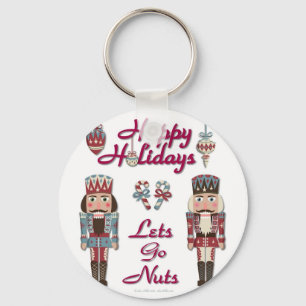 Holiday Nutcracker Lets Go Nuts Key Ring