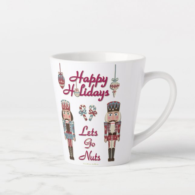 Holiday Nutcracker Lets Go Nuts Latte Mug (Right)