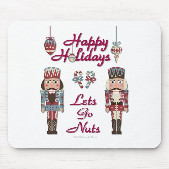 Holiday Nutcracker Lets Go Nuts Mouse Mat (Front)